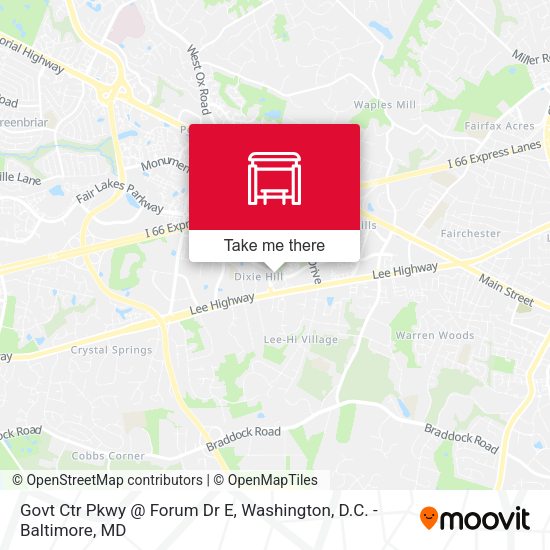 Govt Ctr Pkwy @ Forum Dr E map