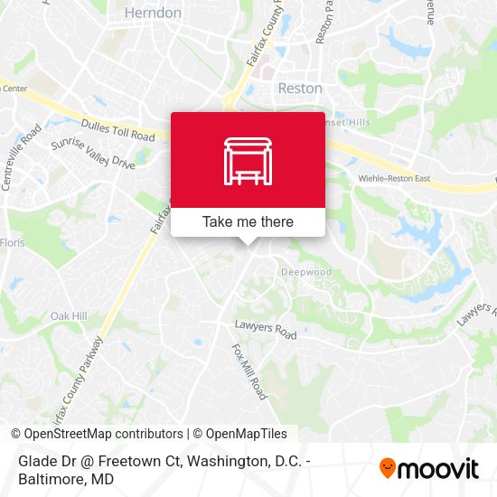 Mapa de Glade Dr @ Freetown Ct