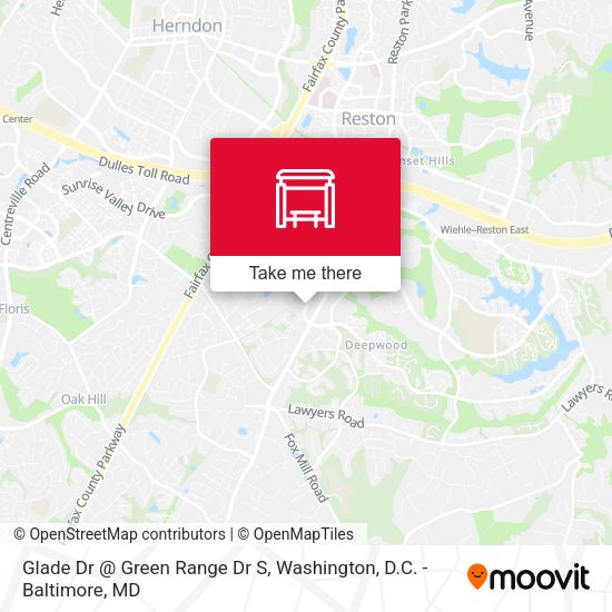 Glade Dr @ Green Range Dr S map