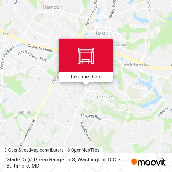 Glade Dr @ Green Range Dr S map