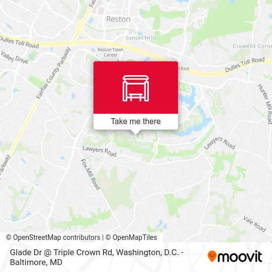 Glade Dr @ Triple Crown Rd map