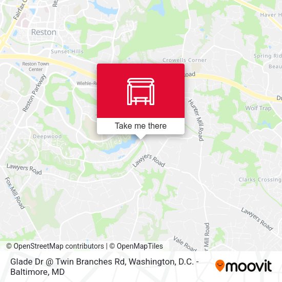 Glade Dr @ Twin Branches Rd map