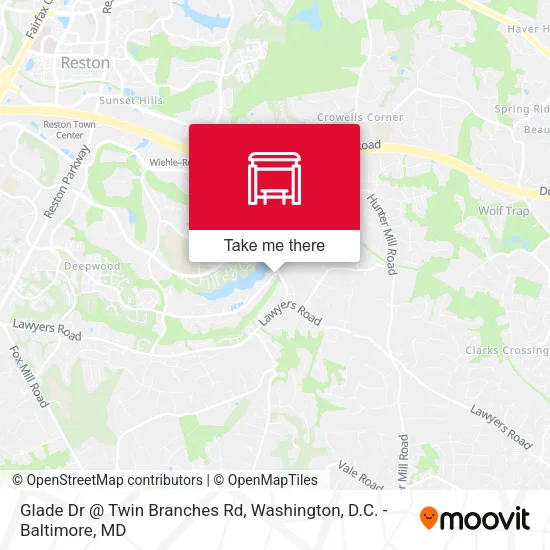 Glade Dr @ Twin Branches Rd map