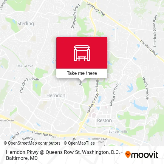 Herndon Pkwy @ Queens Row St map