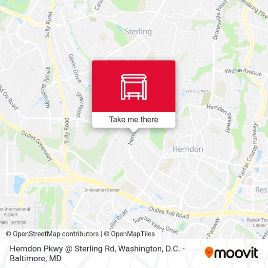 Herndon Pkwy @ Sterling Rd map
