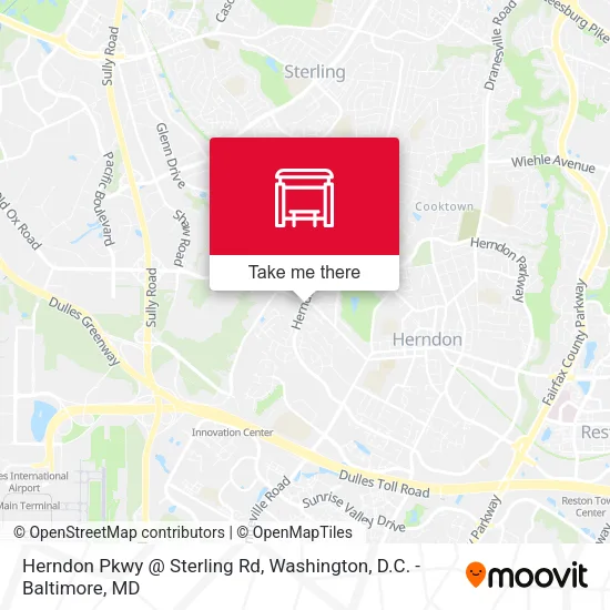 Herndon Pkwy @ Sterling Rd map