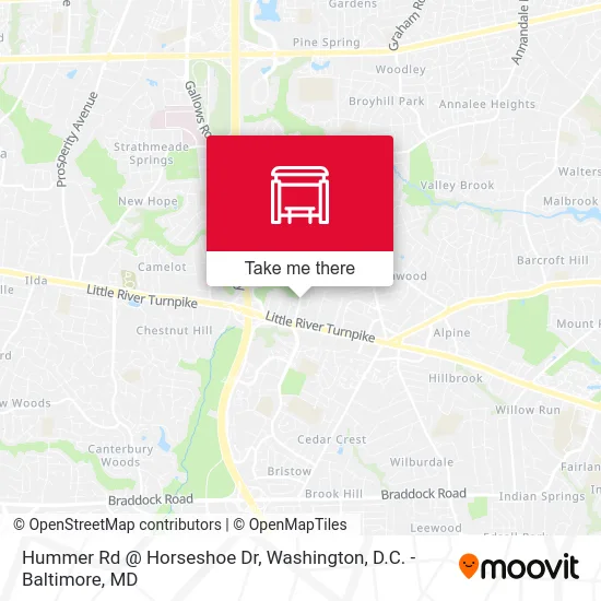 Hummer Rd @ Horseshoe Dr map