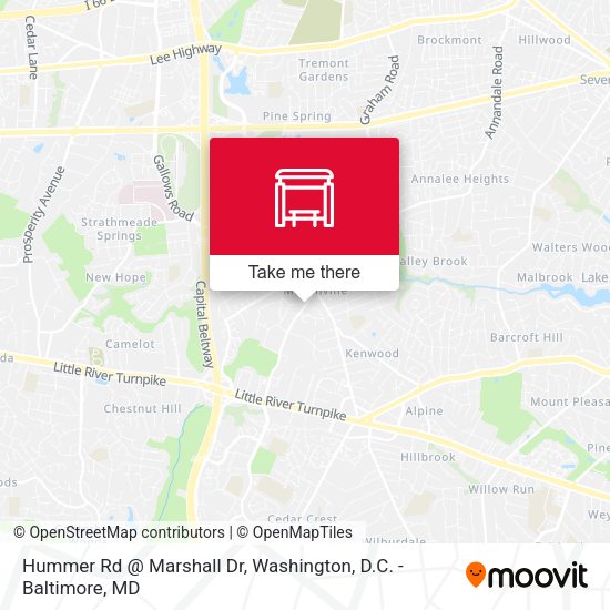 Mapa de Hummer Rd @ Marshall Dr