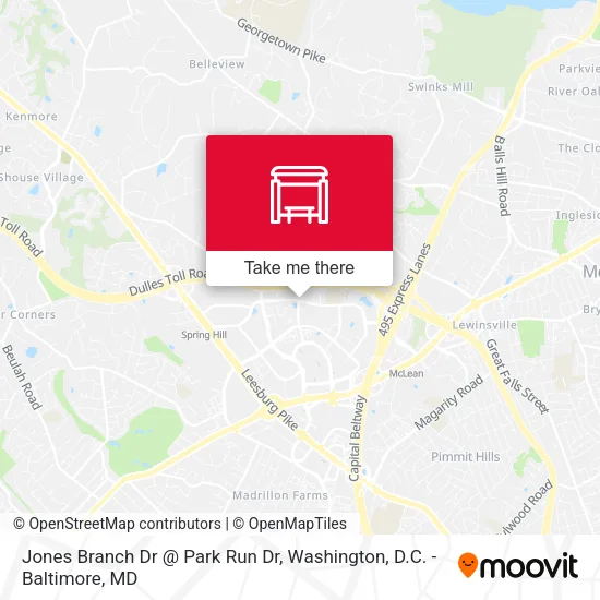 Mapa de Jones Branch Dr @ Park Run Dr