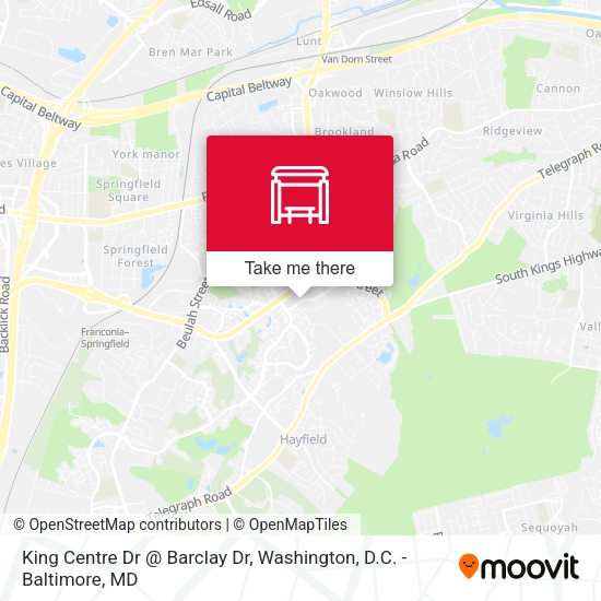 Mapa de King Centre Dr @ Barclay Dr