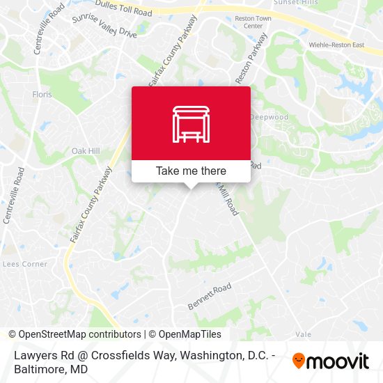 Mapa de Lawyers Rd @ Crossfields Way