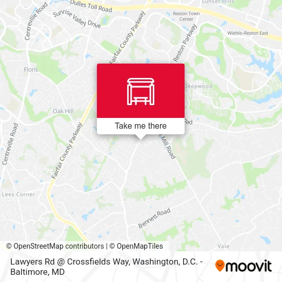 Lawyers Rd @ Crossfields Way map