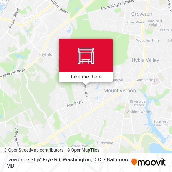 Lawrence St @ Frye Rd map