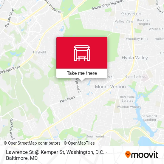 Lawrence St @ Kemper St map