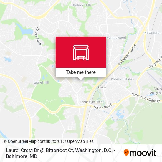 Laurel Crest Dr @ Bitterroot Ct map