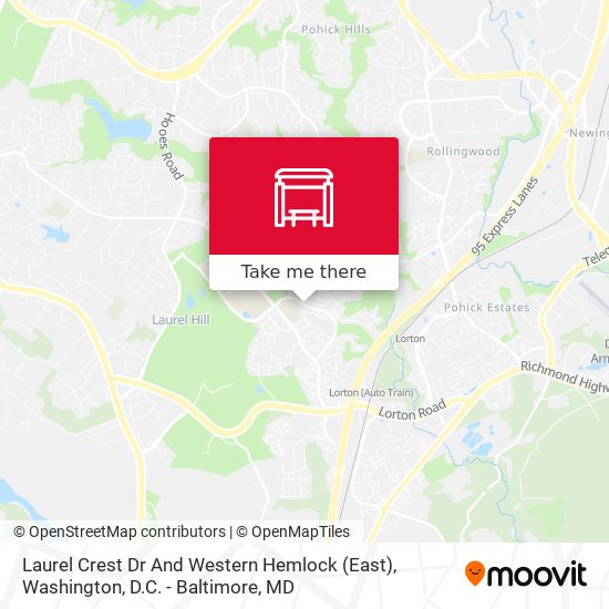 Laurel Crest Dr And Western Hemlock (East) map