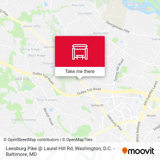 Leesburg Pike @ Laurel Hill Rd map