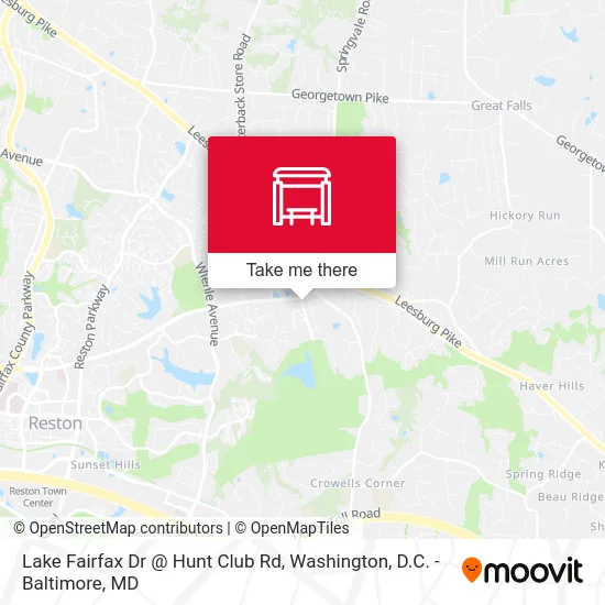 Lake Fairfax Dr @ Hunt Club Rd map