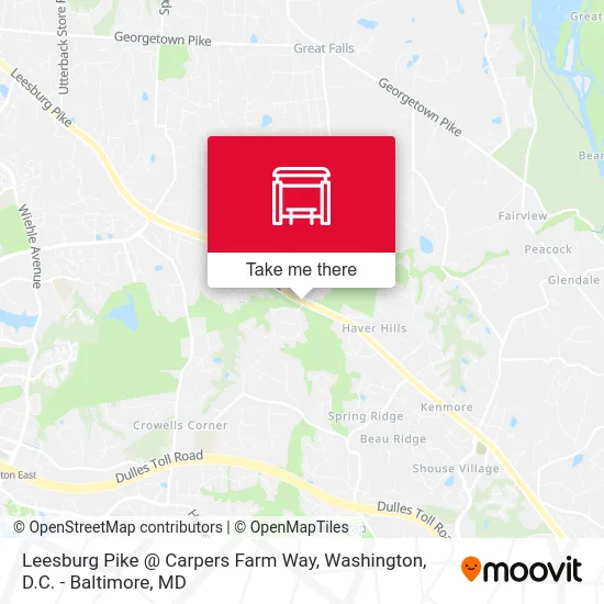 Leesburg Pike @ Carpers Farm Way map