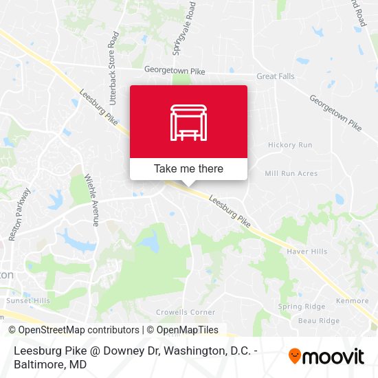 Leesburg Pike @ Downey Dr map