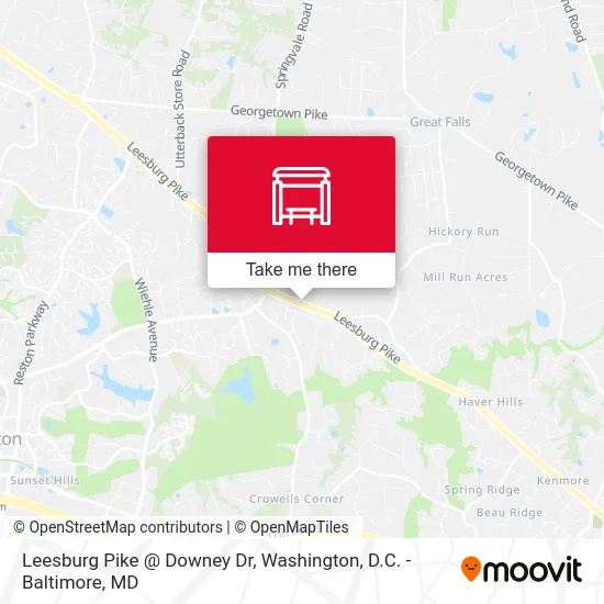 Leesburg Pike @ Downey Dr map