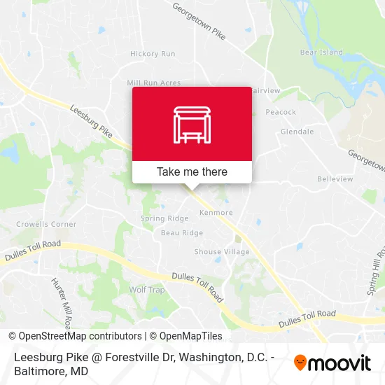 Leesburg Pike @ Forestville Dr map