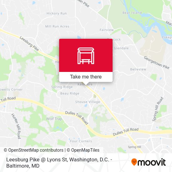 Mapa de Leesburg Pike @ Lyons St