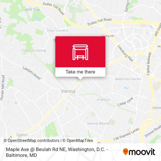 Mapa de Maple Ave @ Beulah Rd NE