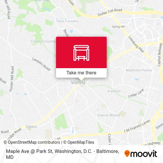 Mapa de Maple Ave @ Park St