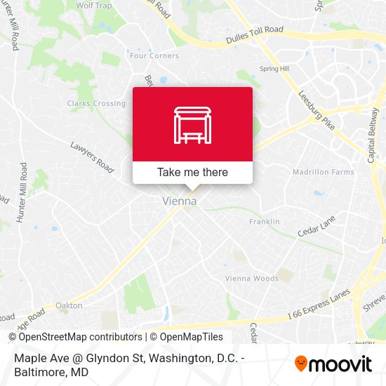 Maple Ave @ Glyndon St map