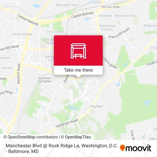 Manchester Blvd @ Rock Ridge La map