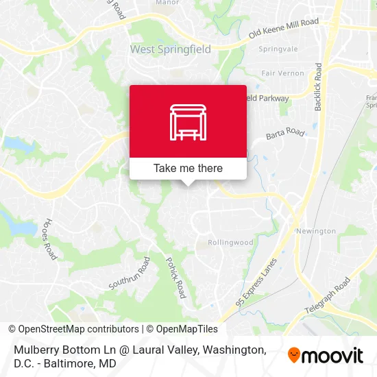 Mulberry Bottom Ln @ Laural Valley map