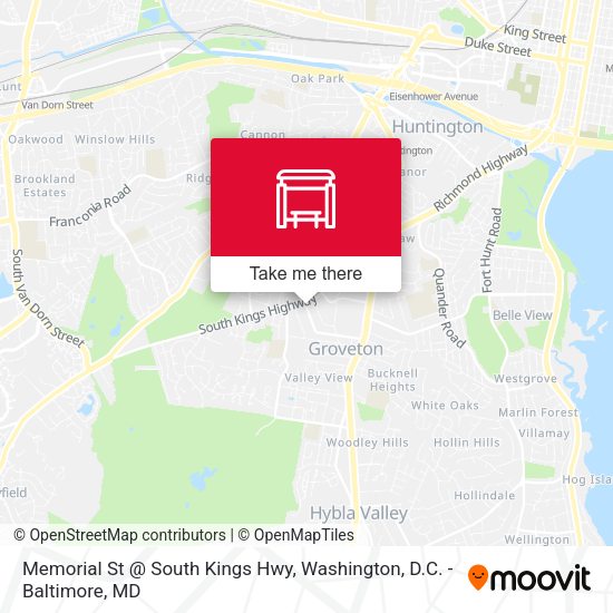 Mapa de Memorial St @ South Kings Hwy