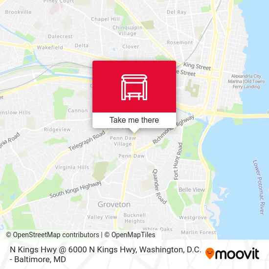 N Kings Hwy @ 6000 N Kings Hwy map