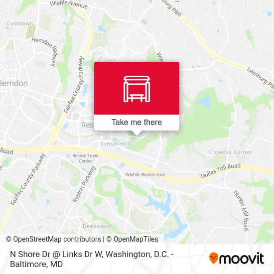 N Shore Dr @ Links Dr W map