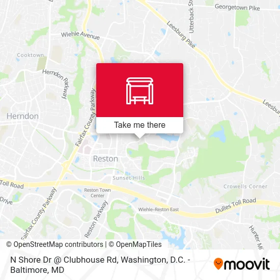 N Shore Dr @ Clubhouse Rd map