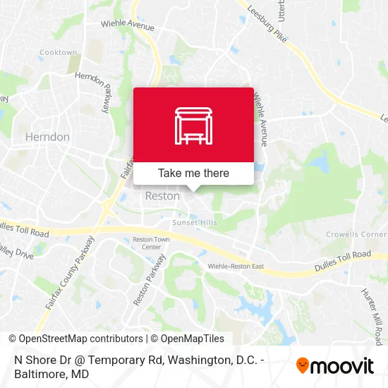 N Shore Dr @ Temporary Rd map