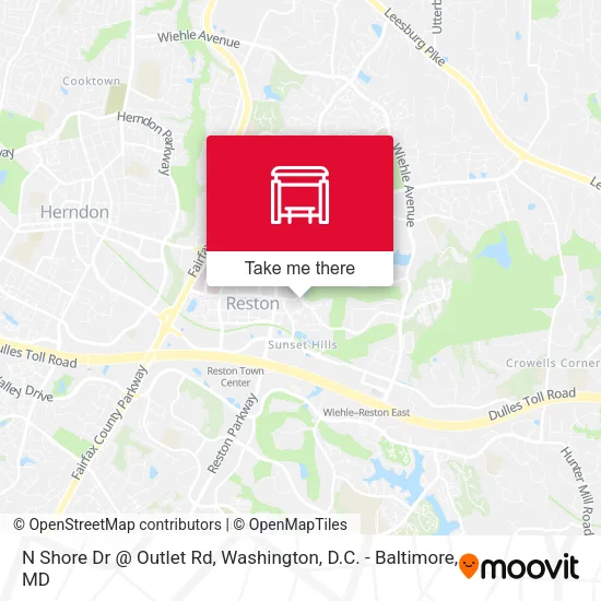 N Shore Dr @ Outlet Rd map