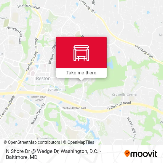 N Shore Dr @ Wedge Dr map