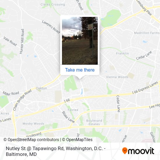 Mapa de Nutley St @ Tapawingo Rd