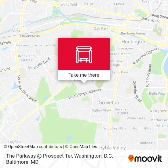 The Parkway @ Prospect Ter map