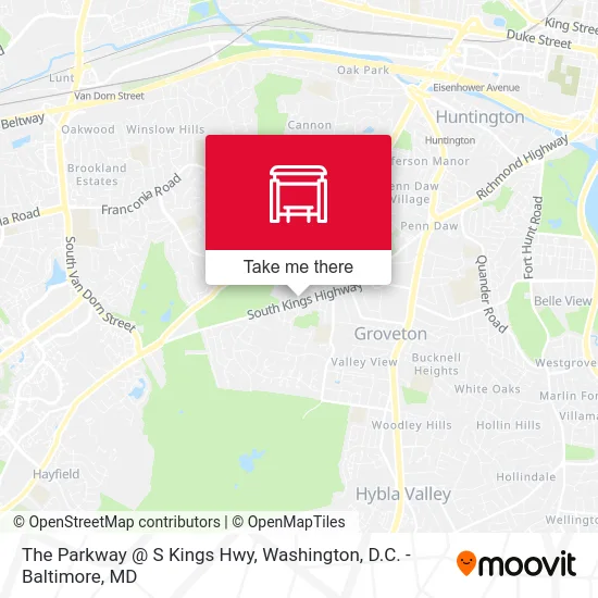 The Parkway @ S Kings Hwy map