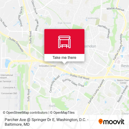 Parcher Ave @ Springer Dr E map