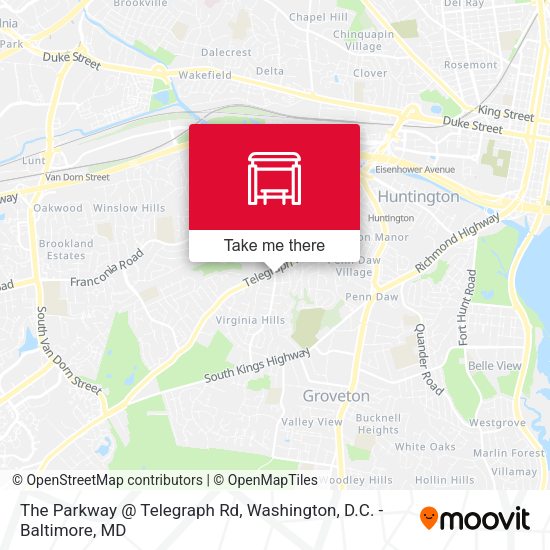 The Parkway @ Telegraph Rd map