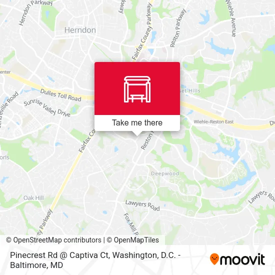 Pinecrest Rd @ Captiva Ct map