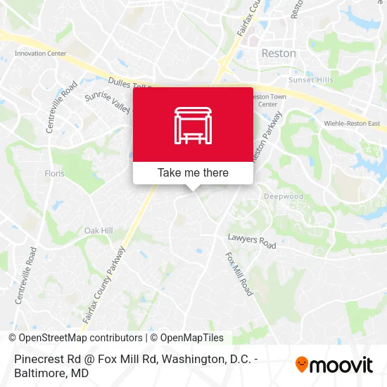 Pinecrest Rd @ Fox Mill Rd map