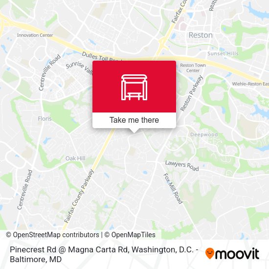 Pinecrest Rd @ Magna Carta Rd map