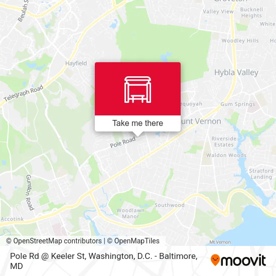 Pole Rd @ Keeler St map