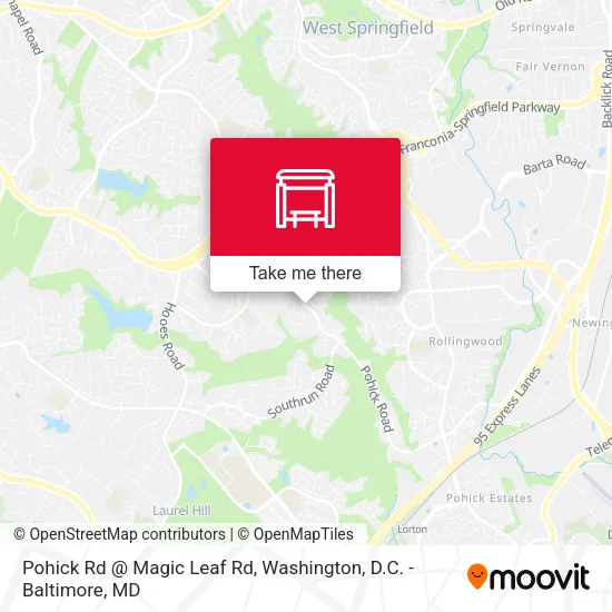 Pohick Rd @ Magic Leaf Rd map