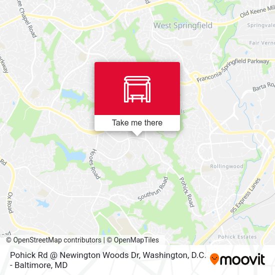 Pohick Rd @ Newington Woods Dr map
